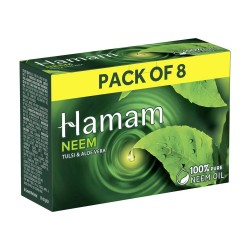 Hamam Neem Tulsi & Aloe Vera Soap 150g (Pack of 8)