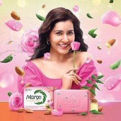 Margo Neem - Almond Oil & Rose (pack of 5 x 40g)