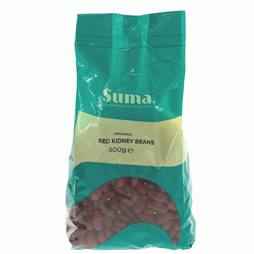 Suma Organic Red Kidney Beans (500g} by Suma Suma Organic Red Kidney Beans (500g}JSUPU156