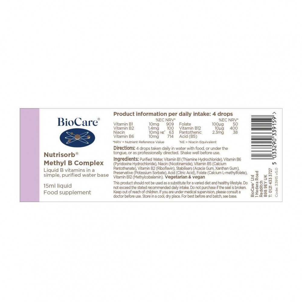 BioCare Nutrisorb® Methyl B Complex Liquid