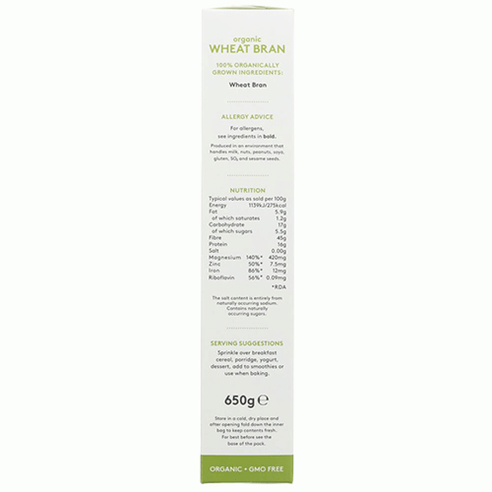 Alara Wheat Bran (650g)JSUFX002