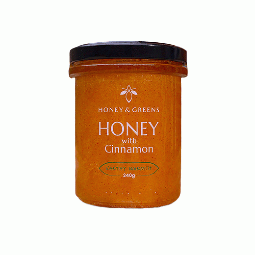 British Honey with Ceylon Cinnamon (240g) by Honey & Greens British Honey with Ceylon Cinnamon (240g)JHG5011