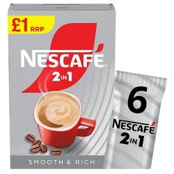 Nescafe 2in1 Instant Coffee Sachets (6 x 9g)