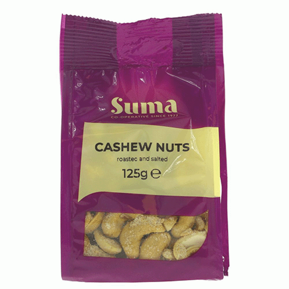 Suma Cashew Nuts - Baked & Salted (125g) by Suma Suma Cashew Nuts - Baked & Salted (125g)JSUNU150