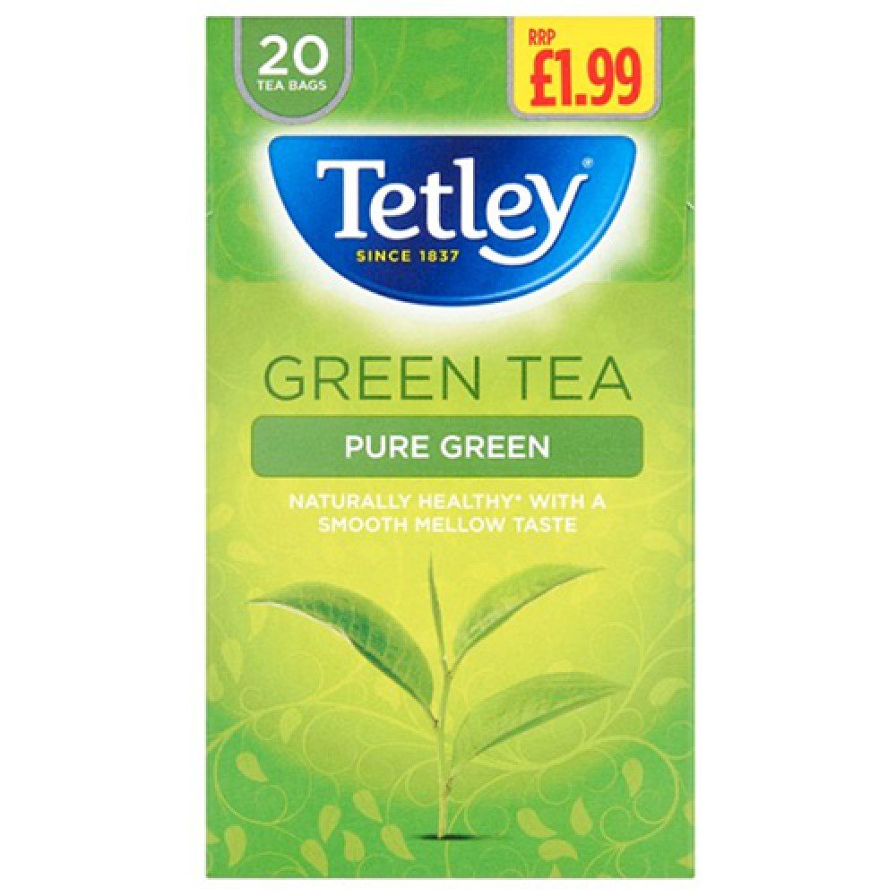 Tetley Pure Green Tea (20 Tea Bags)