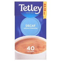 Tetley Decaf (40 Tea Bags)