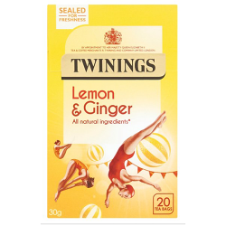 Twinings Lemon & Ginger 20 Single Tea Bags