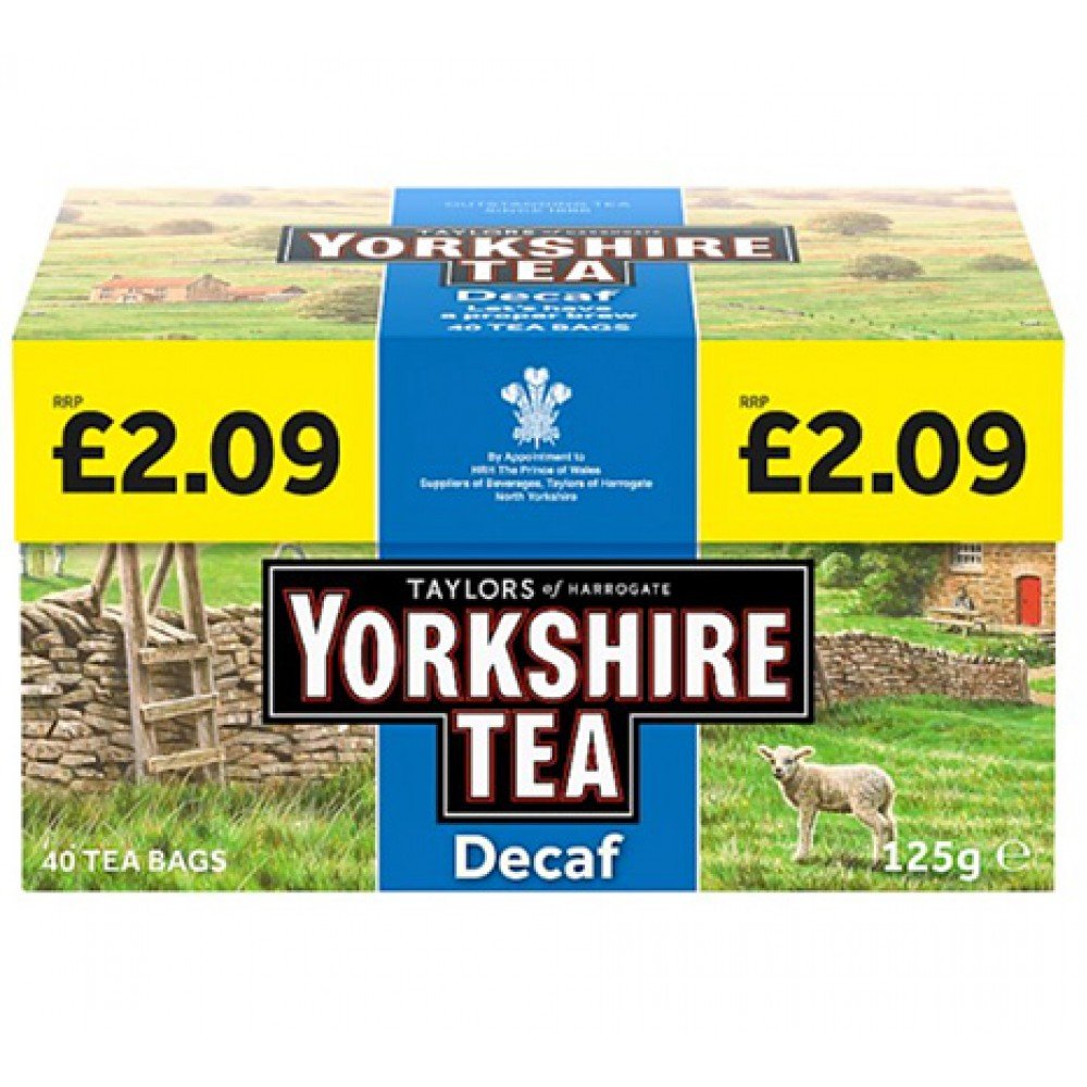 Taylors of Harrogate Yorkshire Tea Decaf (40 Tea Bags)
